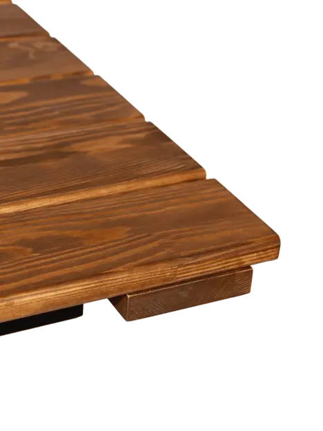 Реечная мебель Стол Лукум из рейки, 1200х800