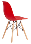 Стулья Имс (Eames) Стул Синди Имс, Пластик красный/ каркас дерево