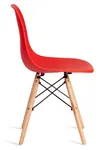 Стулья Имс (Eames) Стул Синди Имс, Пластик красный/ каркас дерево