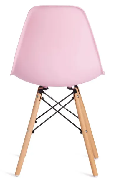 Стулья Имс (Eames) Стул Синди Имс, Пластик светло-розовый/ каркас дерево
