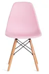 Стулья Имс (Eames) Стул Синди Имс, Пластик светло-розовый/ каркас дерево