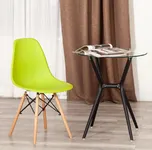 Стулья Имс (Eames) Стул Синди Имс, Пластик оливковый/ каркас дерево